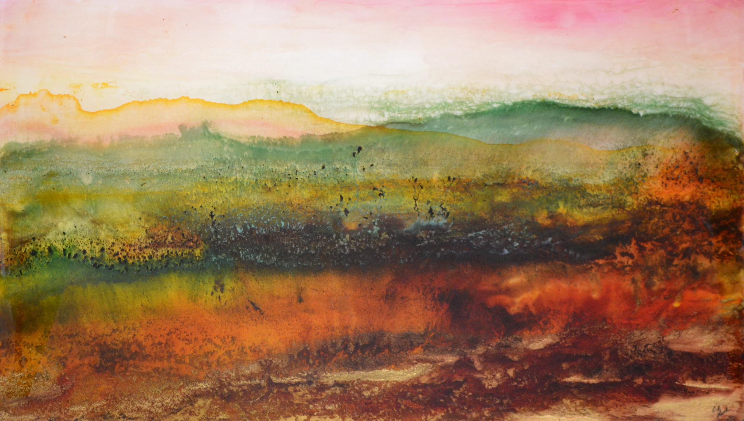 WINE CRUSH MIXED MEDIA33 X 19