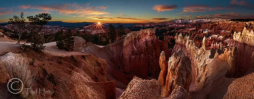 SUNRISE OVER BRYCE CANYON