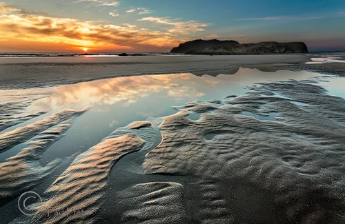 TIDE POOL SUNSET