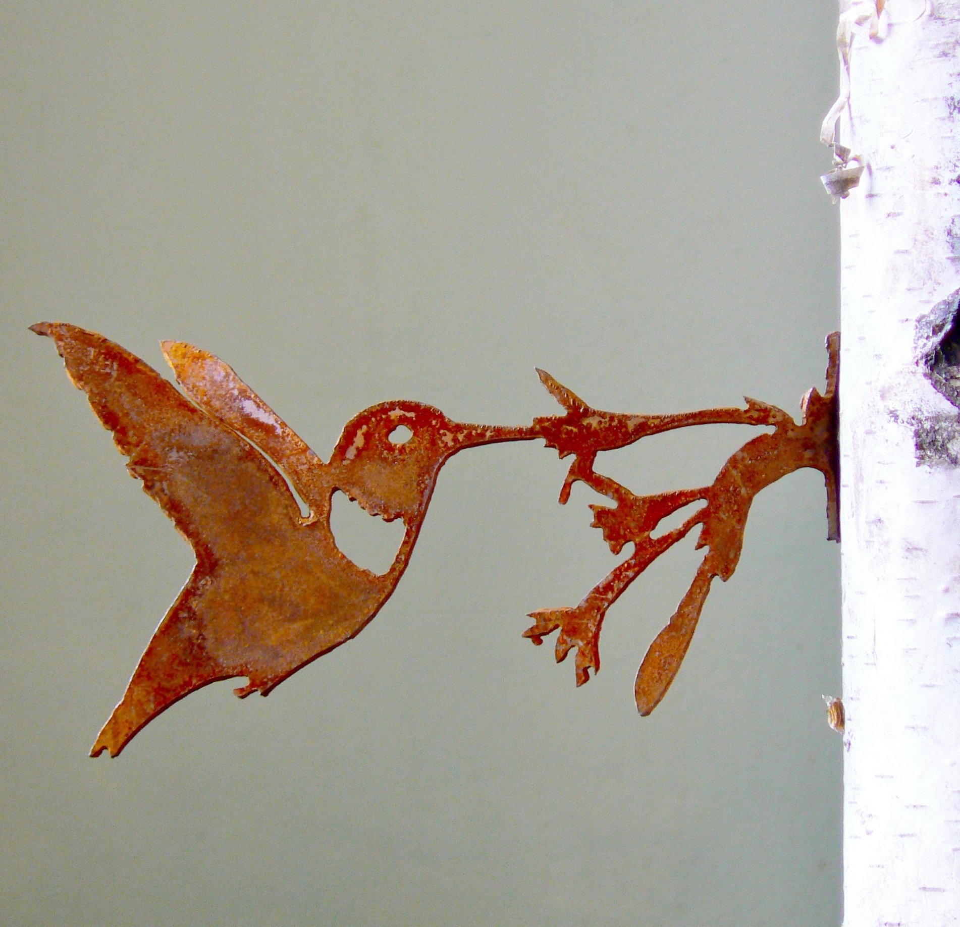 HUMMINGBIRD WITH FLOWER