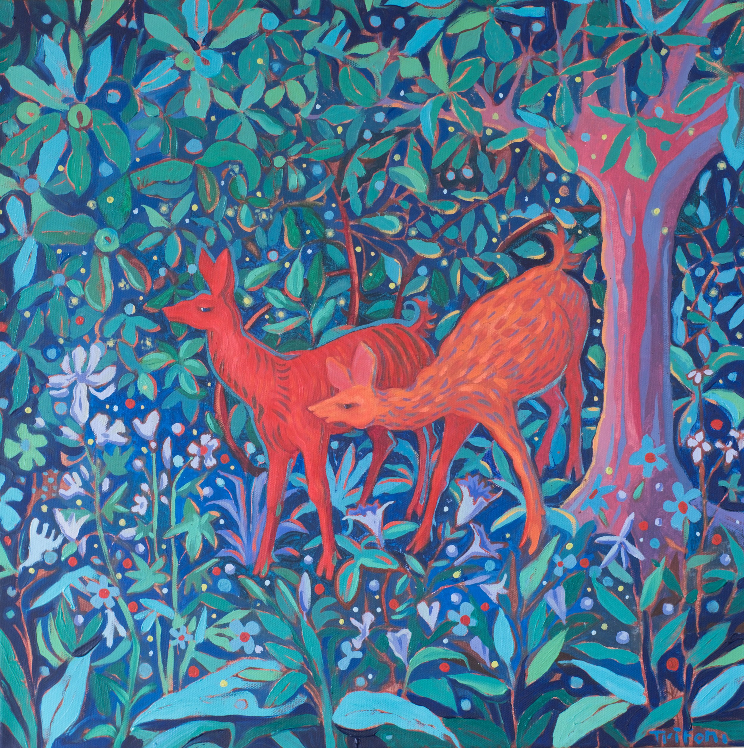 20x20, oil on canvas, Red deer in their majesty.jpg