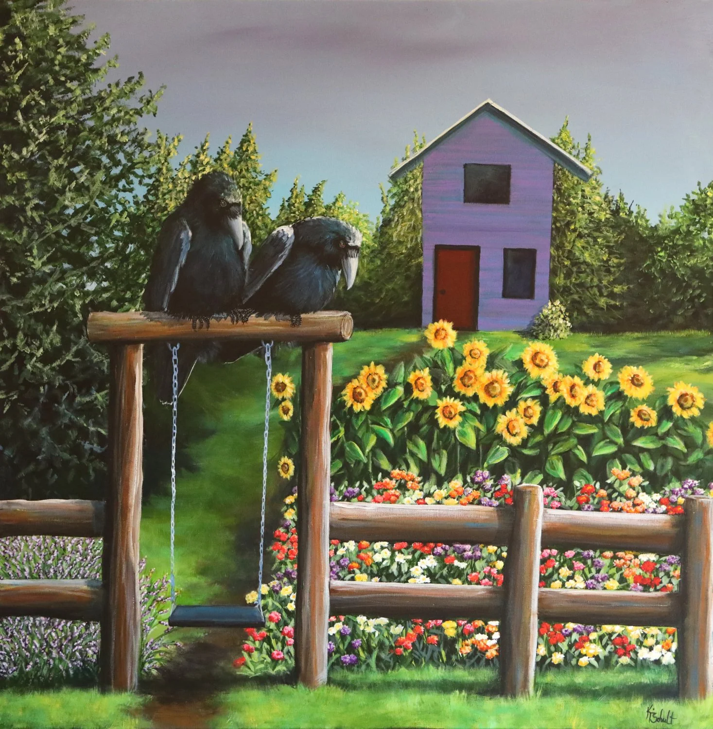 SWINGING INTO SUMMER (SOLD)