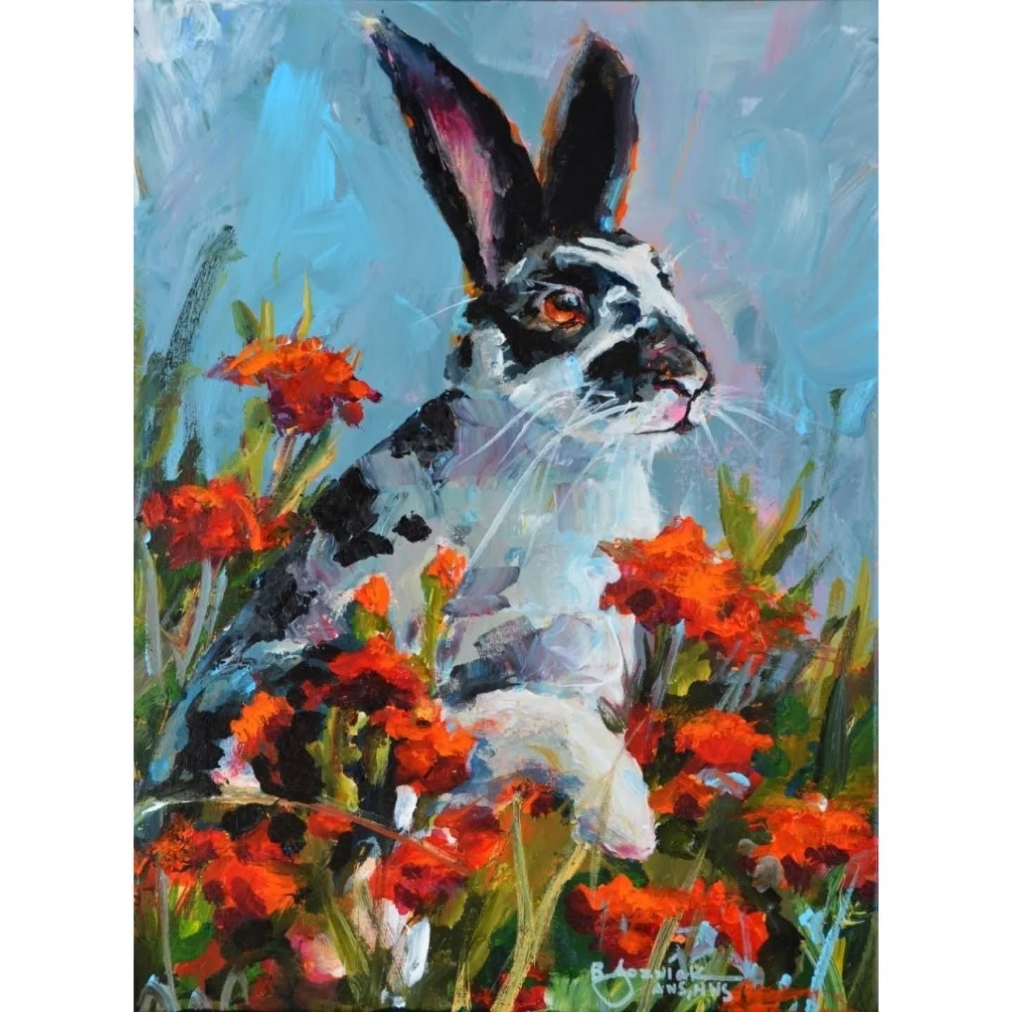 Hop on over to the gallery to see this adorable piece and more of the stunning collection of acrylics &amp; watercolors by the talented Bev Jozwiak.
&quot;Whispers of Spring&quot;
Acrylic, 12 x 16

#bevjozwiak #acrylic #acrylicpainting #originalartwo
