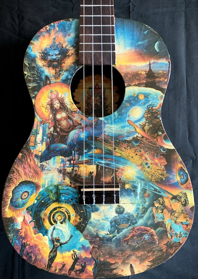 25001 art guitar 4 string baritone ukulele Lighting Up On The Astral Plane full face.jpg