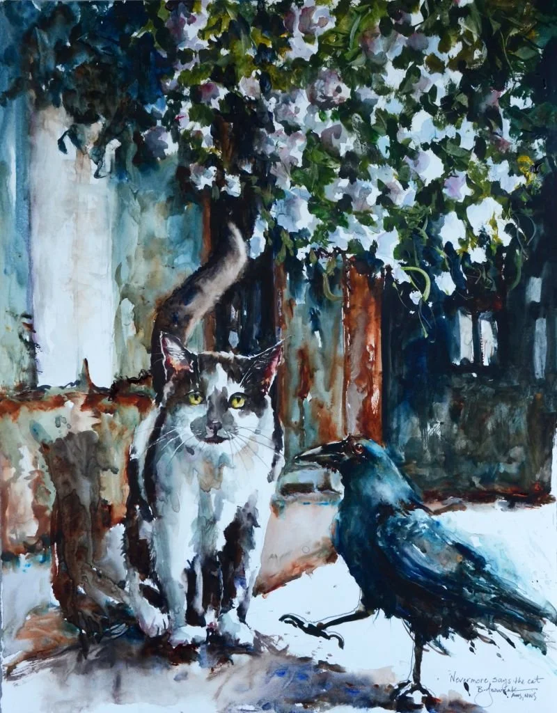 NEVERMORE SAYS THE CAT (SOLD)