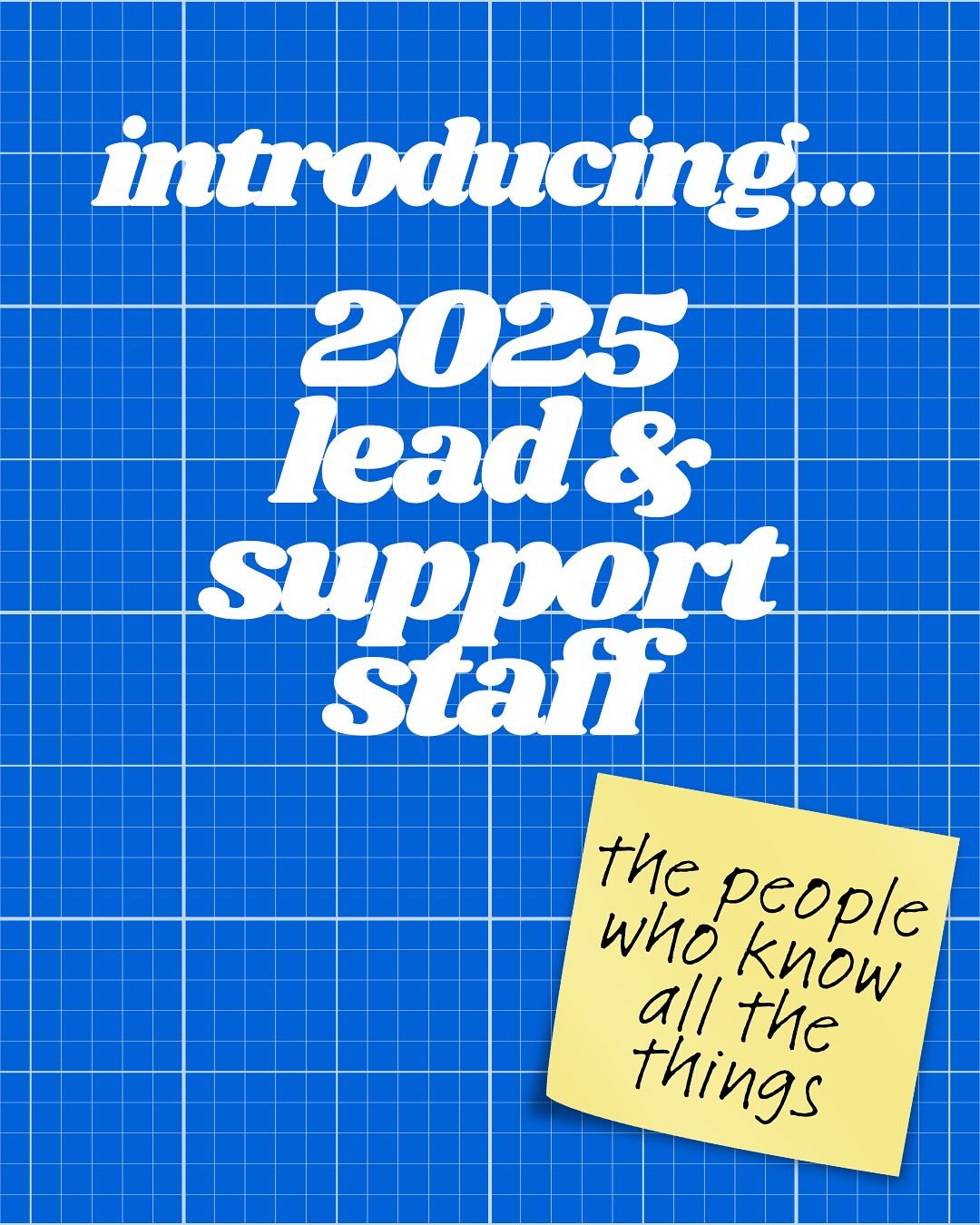 Introducing this year’s Lead & Support Staff! 🤩
These are the people who lead different areas of ministry at camp and do their best to make sure that you have the best summer ever!
We’re so pumped for the whole staff team we have