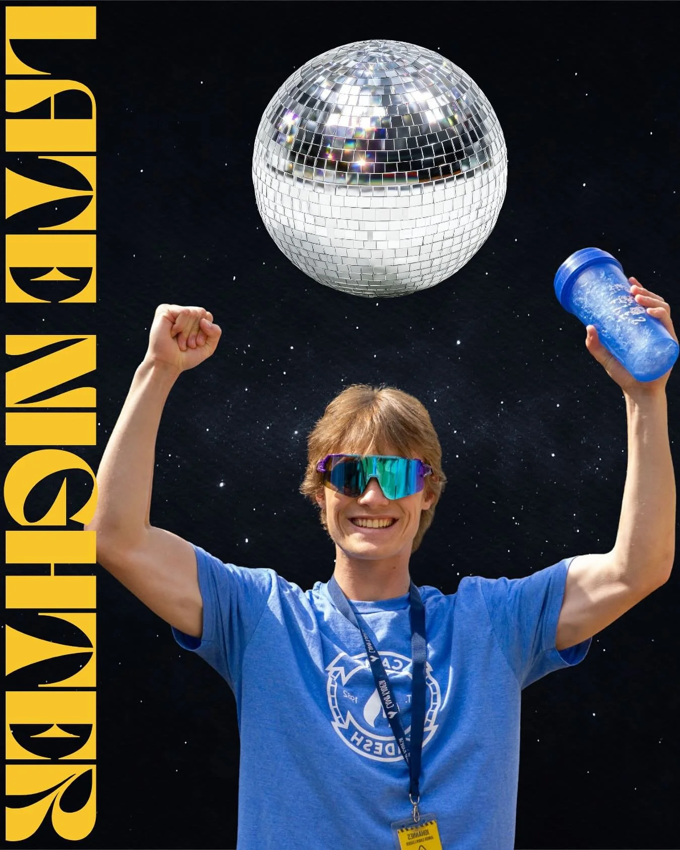 Tomorrow night! Connection Late Nighter! 🌙🪩
Grab your friends and come on out! 

DETAILS:
WHO: Anyone in Grades 6-12
DATE: Friday, November 21st
TIME: 7:00 pm - 1 am (Doors open @ 6:40 pm)
WHERE: Lakeview Church // 19 Glazier Road, Saskatoon
COST: 