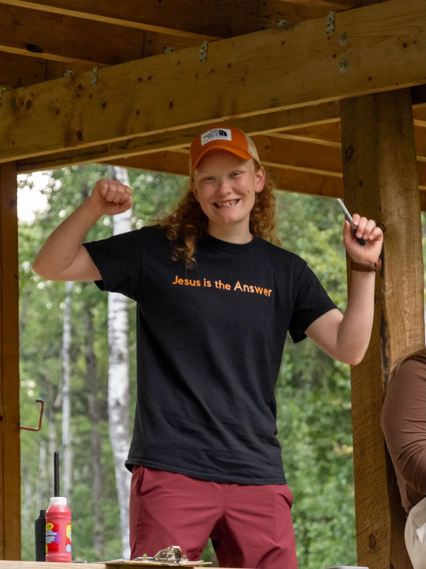 Today we say goodbye to our amazing Assistant Director, Tina. If you were at camp for the last two summers, you got to hang out with Tina on the water front, on a boat, or in a canoe, or got to jam out with her when she was on the worship team. Bonus