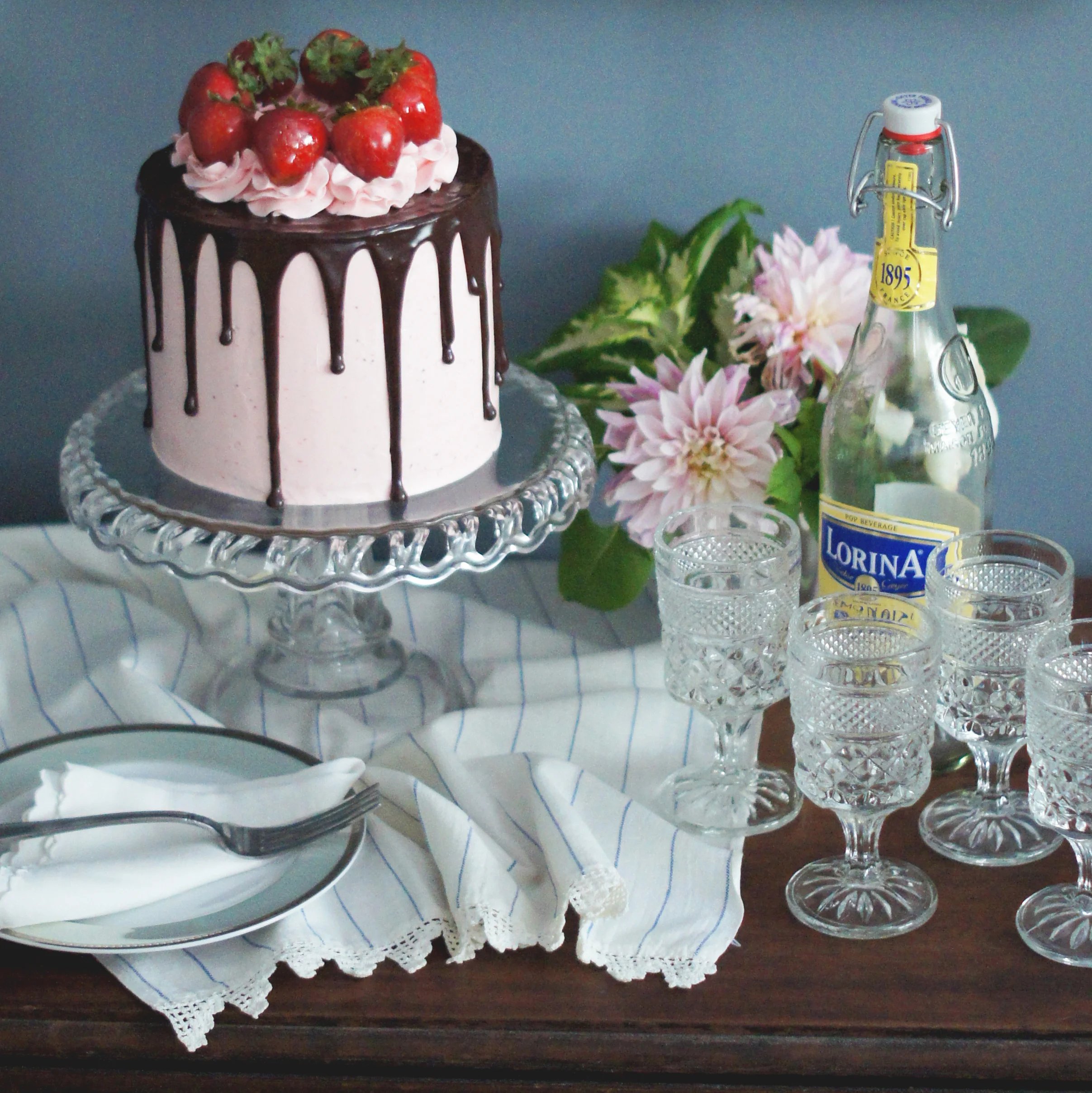 Malted Neapolitan Cake
