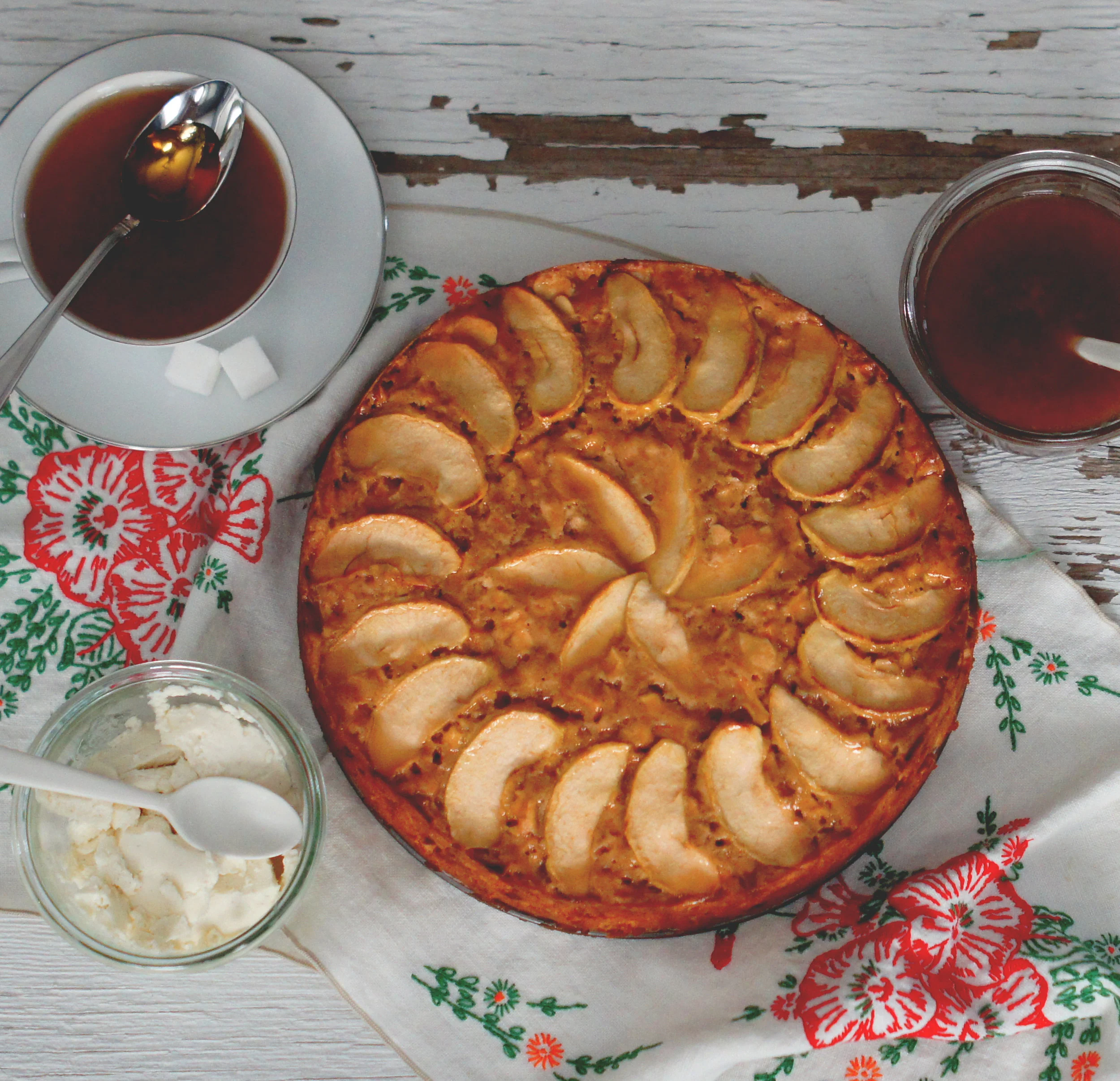 Norwegian Eplekake (Almond-Apple Cake)