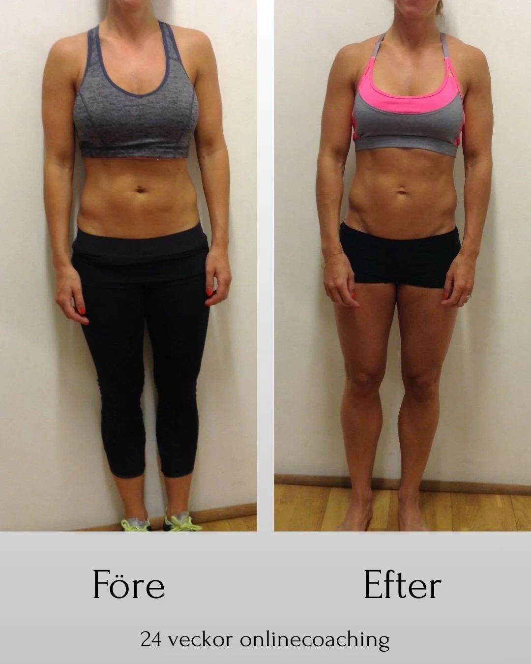 Resultat från onlinecoaching – fettminskning och bättre form