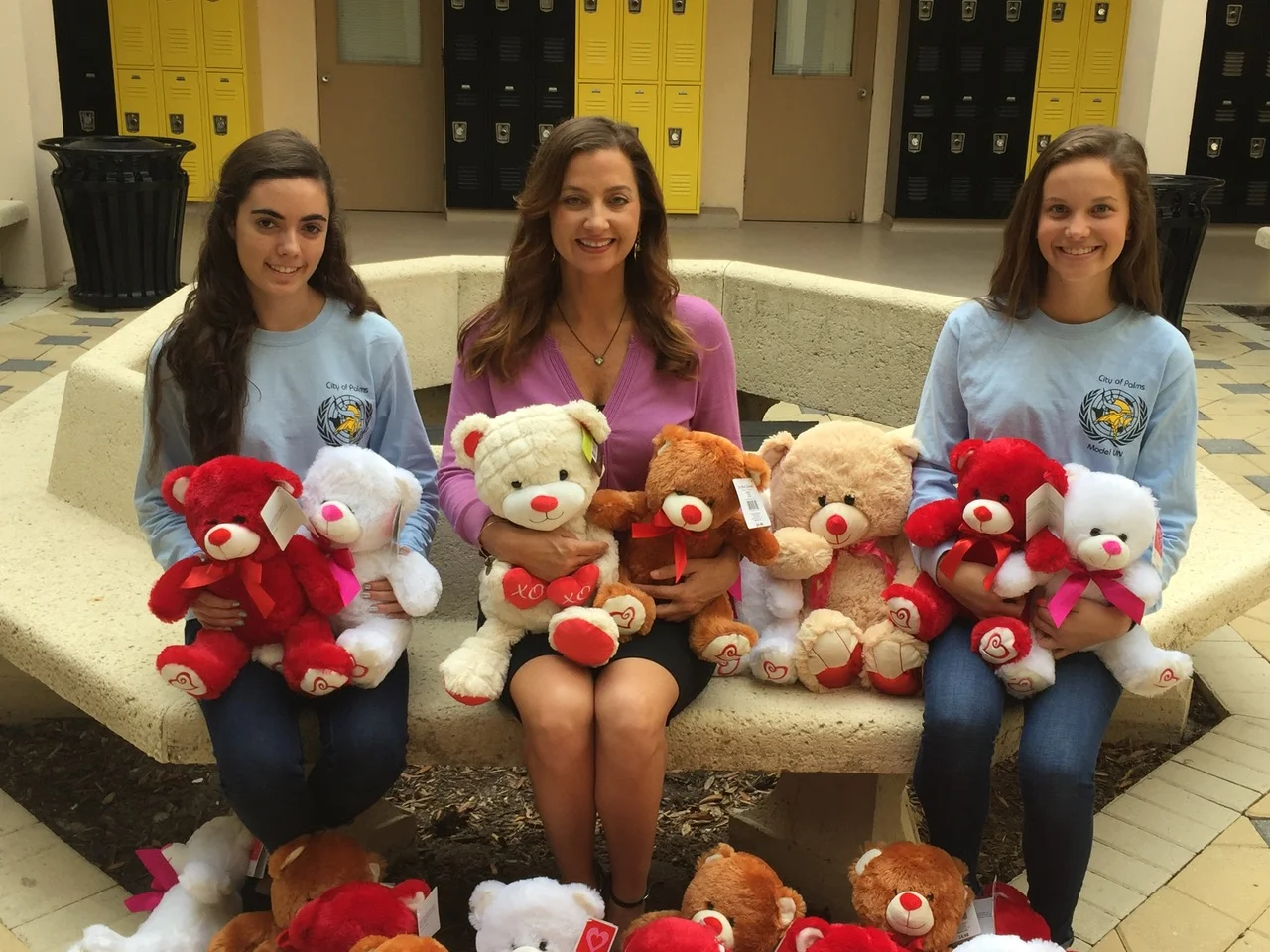 To help comfort with loss, children at Valerie's House have their choice of a teddy bear thanks to the students of Bishop Verot High School. .