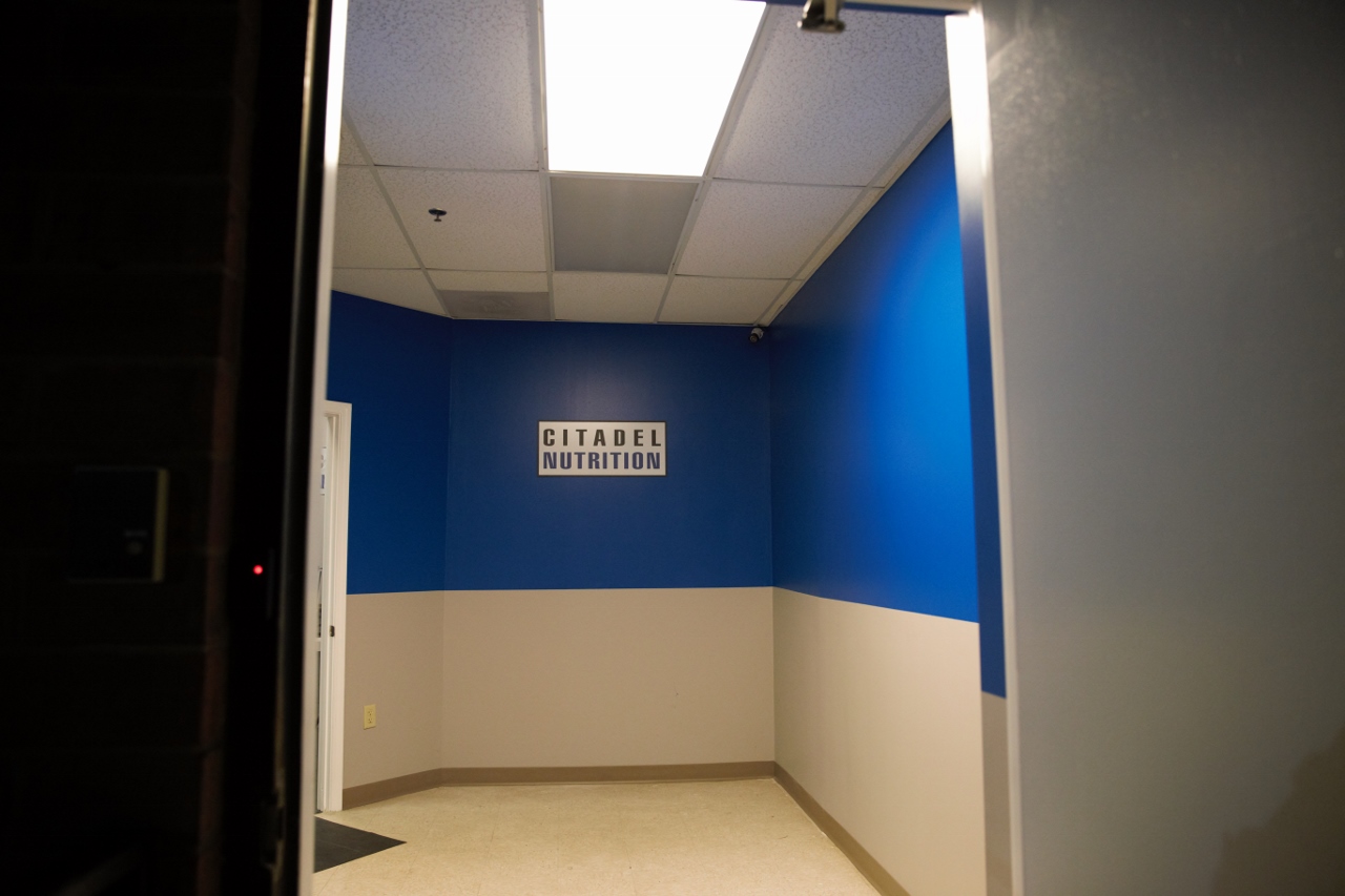 Individual member access card entrance.