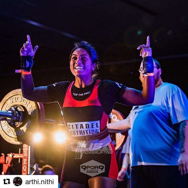 Congrats @arthi.nithi Your presence is elevating. Your accomplishments are inspiring.
.
.
.
#Repost @arthi.nithi ・・・
When peak season begins, 3 weeks out😈
#citadelnutrition #a7fitness #teamrohr #gtbbc #gtbarbell #georgiatech #deadlift #squat #bench 