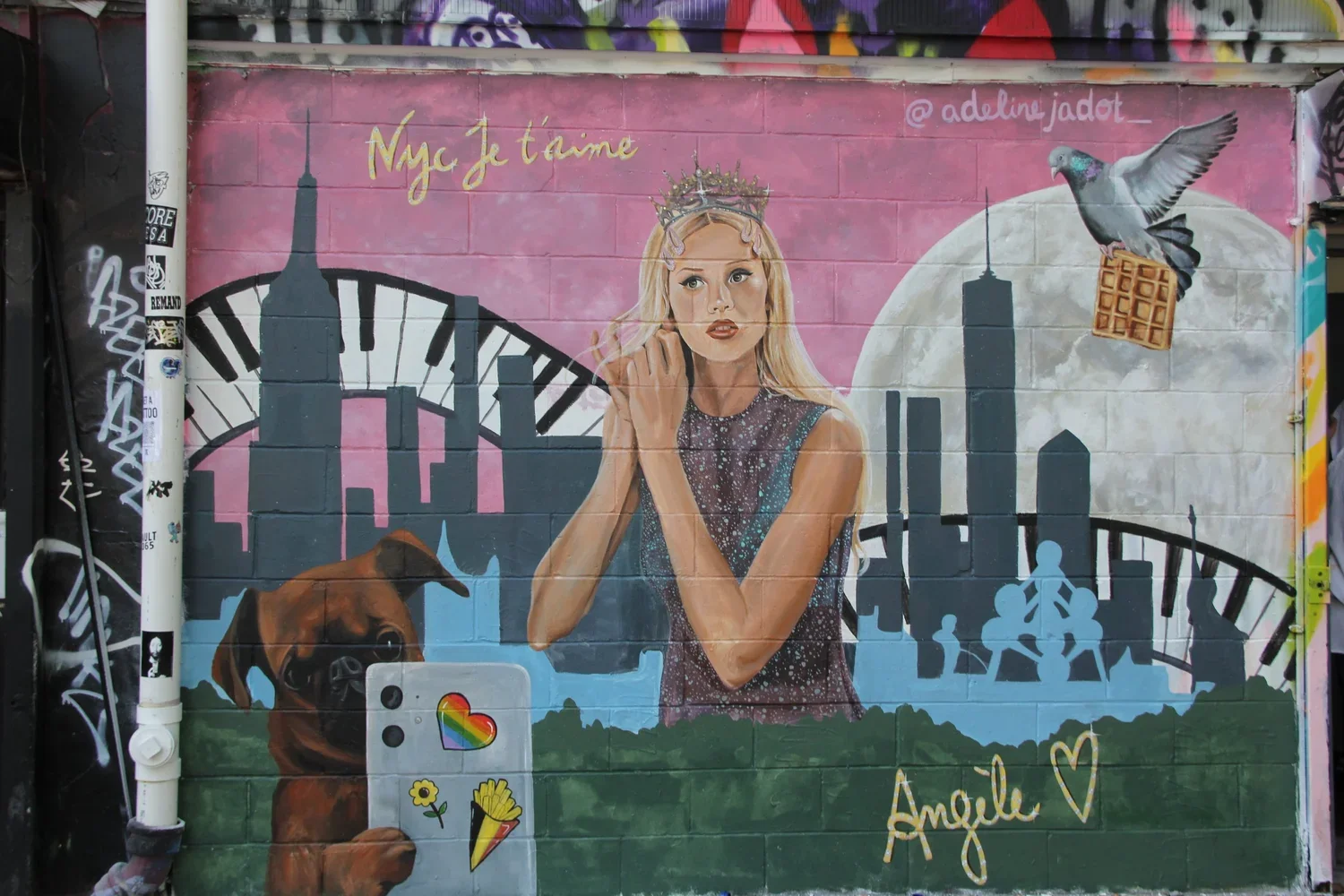 Angele Mural  NYC -Album 95 Tour