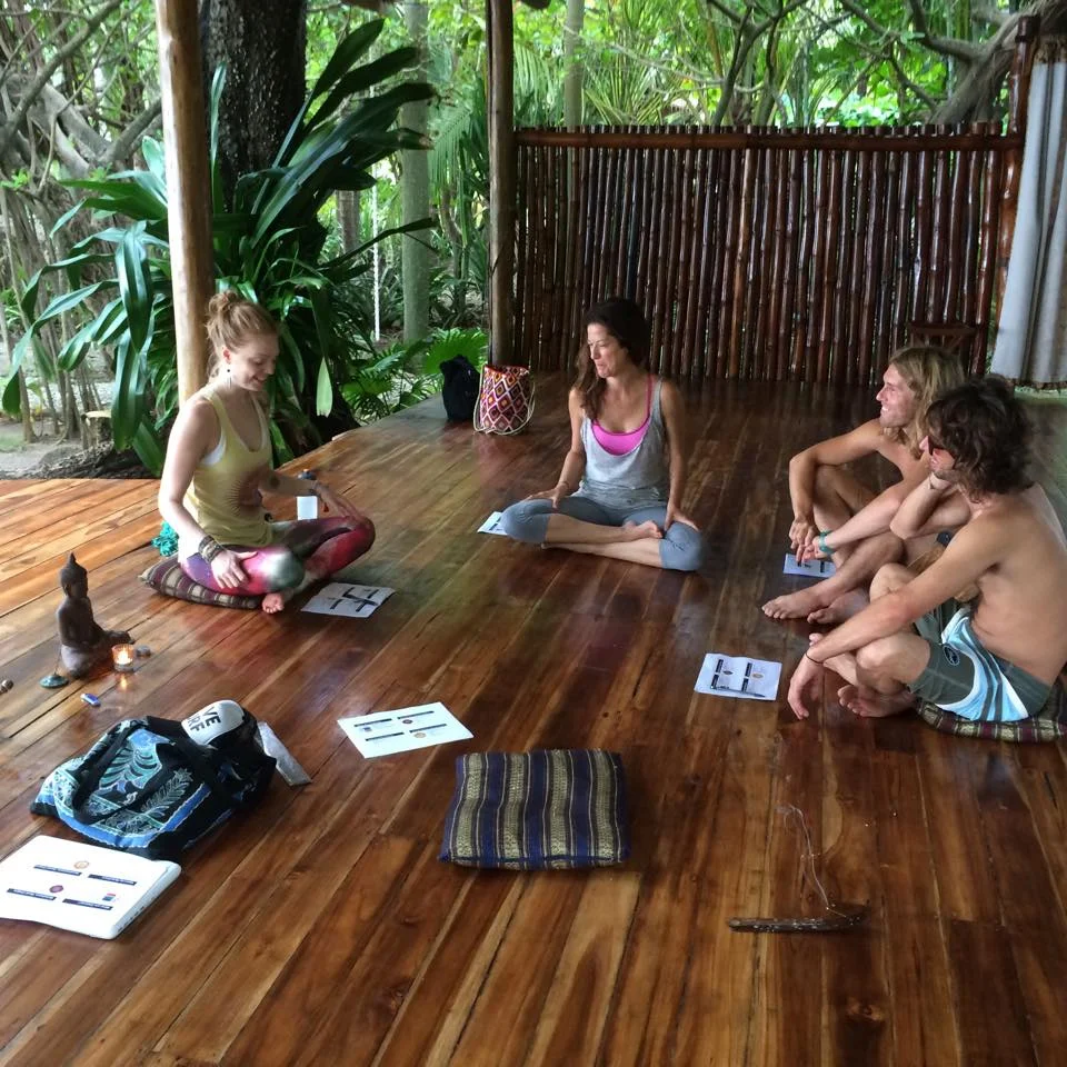 Our crew at my first workshop in Santa Teresa, Costa Rica November 2014. A "small" group might seem like a failure to some - but to me, it symbolized another necessary step on the path to my bigger dreams, a manifestation of dreams into form! At Hotel Tropico Latino.