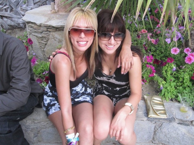 Me smiling in one such picture with my friend Sandy at Coachella, 2010. I may look like I was having fun but I wasn't. 