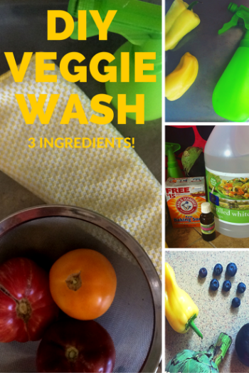 Make a quick, easy homemade fruit and vegetable cleaner with ingredients in your cupboard. Via www.RimaTheJungleGirl.com.