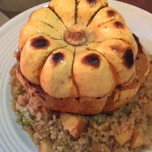 Vegan, Gluten-free Recipe for Sweet Dumpling Squash - a Fall Festive Entree or Side Dish!