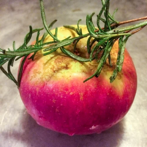 Apples and fresh rosemary add unique and distinctive flavors to this Autumn-inspired creation.