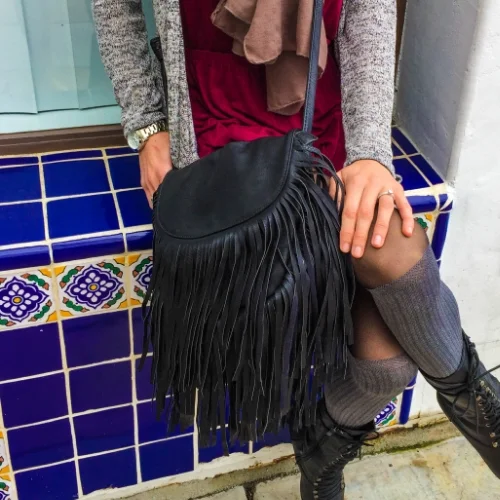 Vegan leather purse from Gisele Tune on Ventura Blvd.