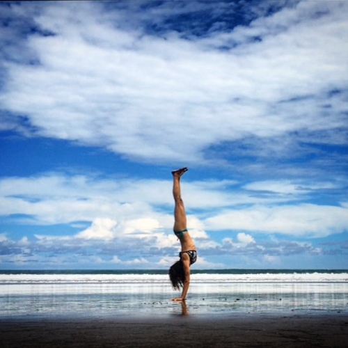 My brand includes lots of sunny beach pictures! Taken with my iPhone and self-timer. In Playa Palo Seco, Costa Rica July 2015.