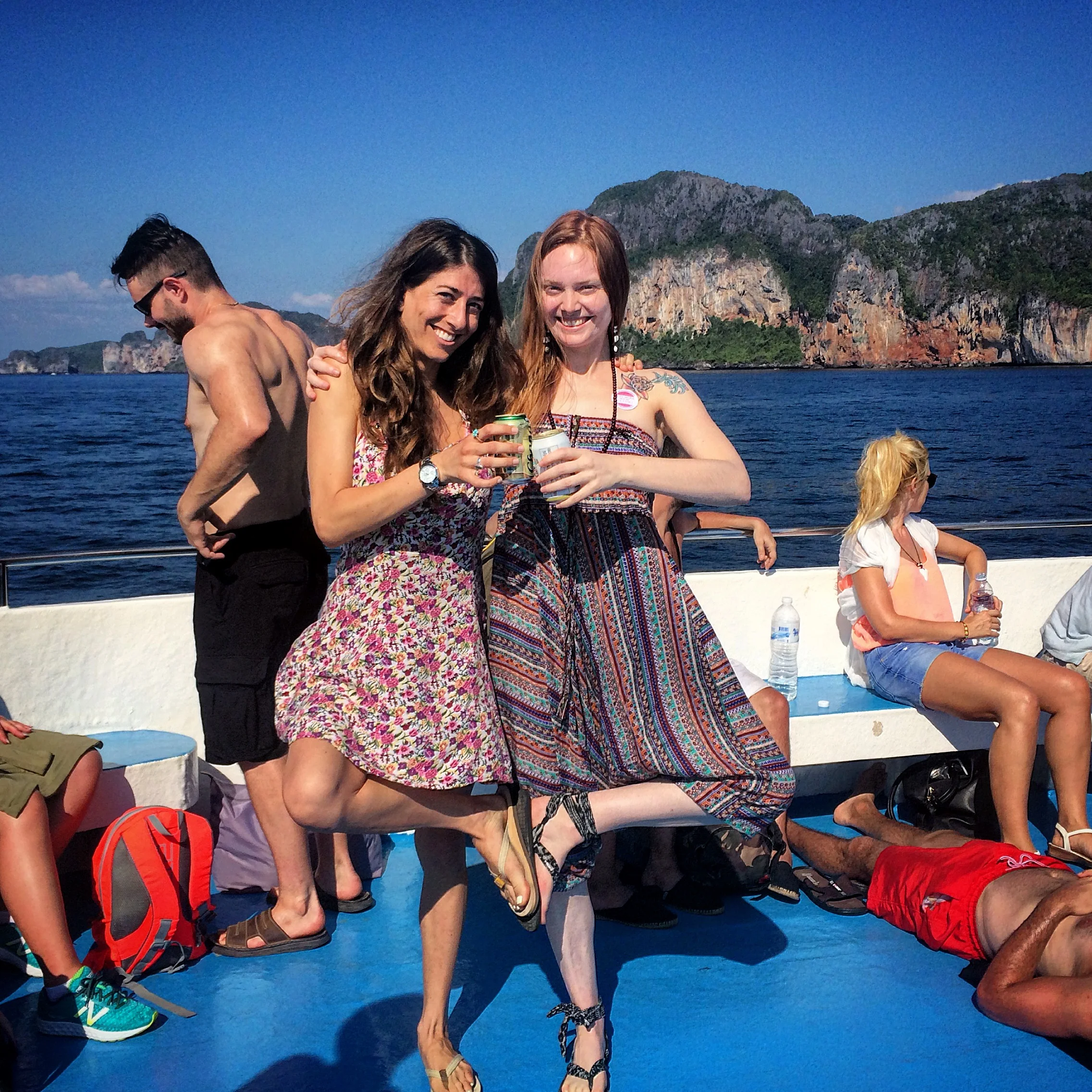 I ran into a dear friend of mine (@laurenleducyoga) on the ferry transfer from Phuket to Lanta.