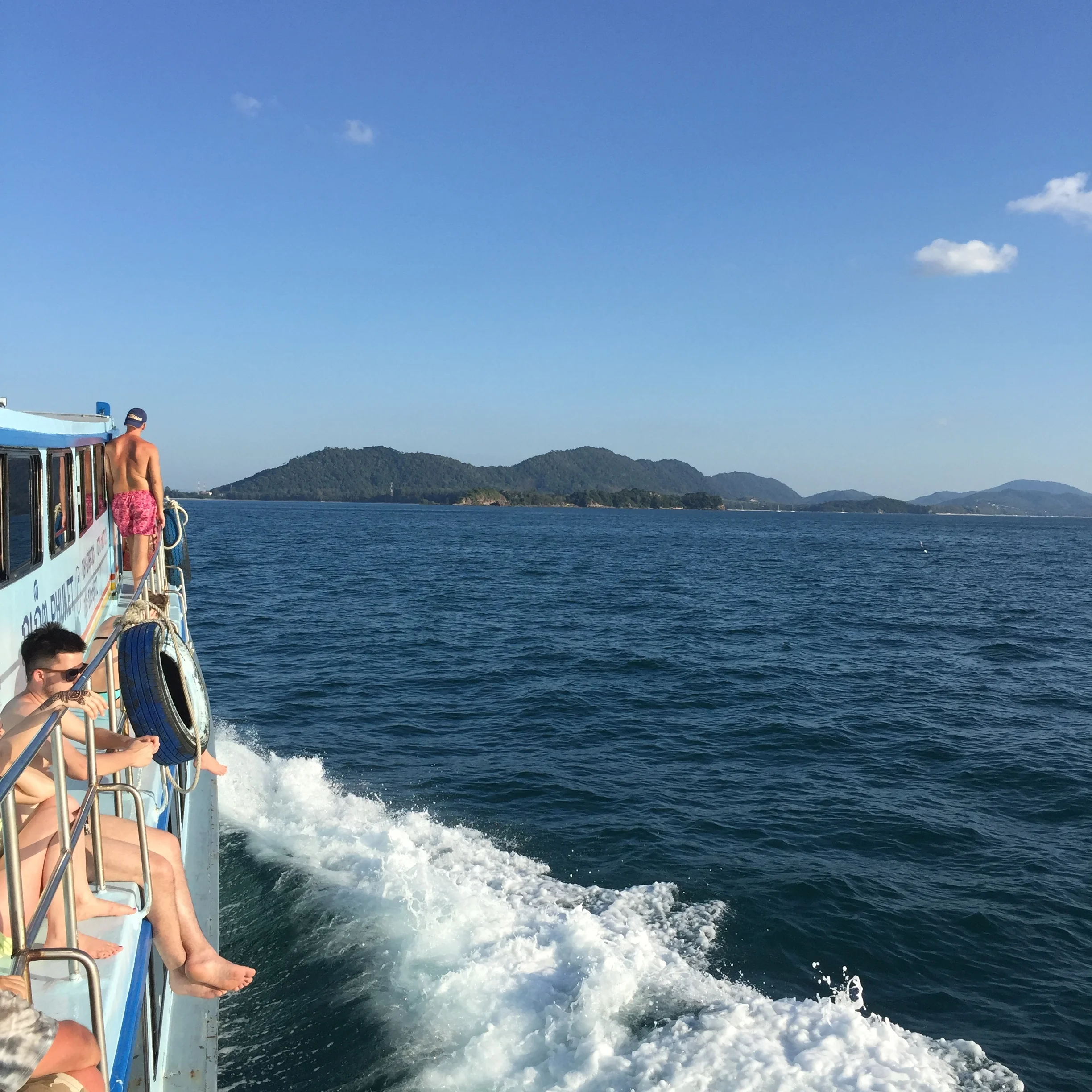On the ferry... again.
