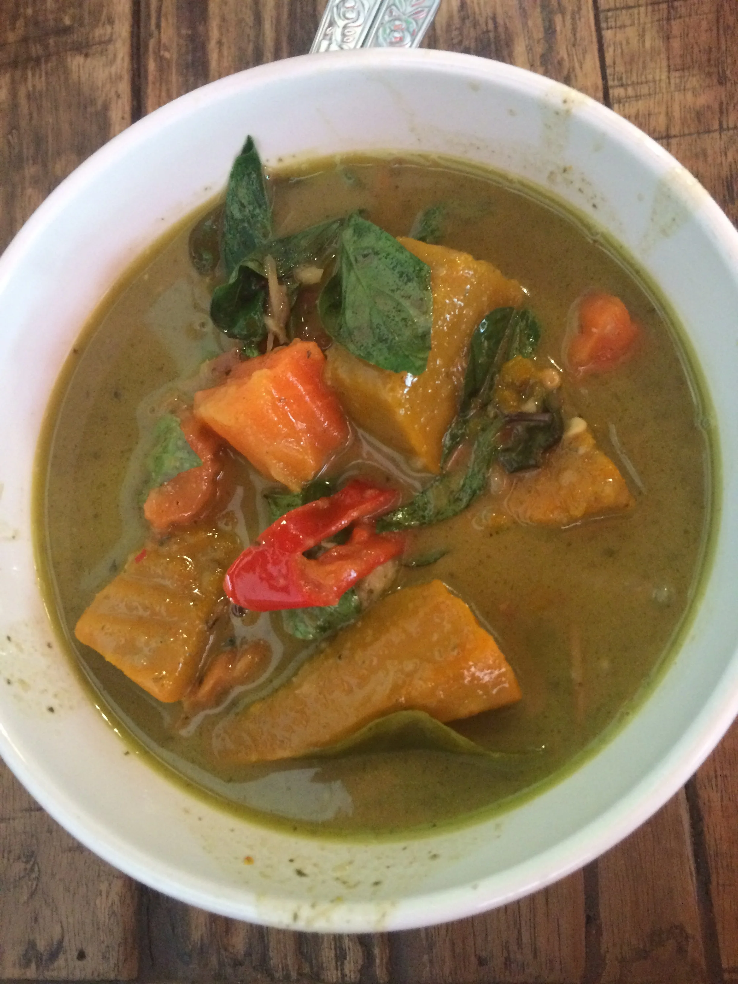 Green curry from La Carotte Qui Rit in Ko Tao.