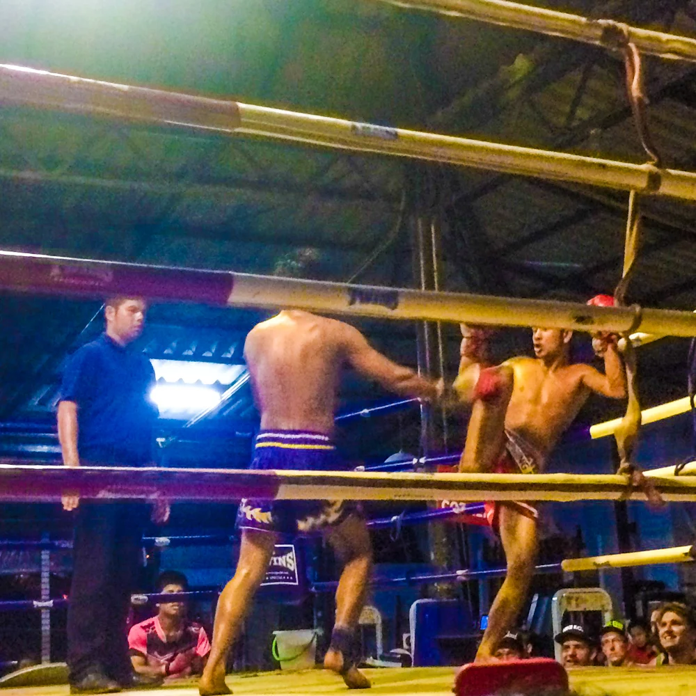Authentic Muay Thai at Haad Rin Arena, Koh Phangan.