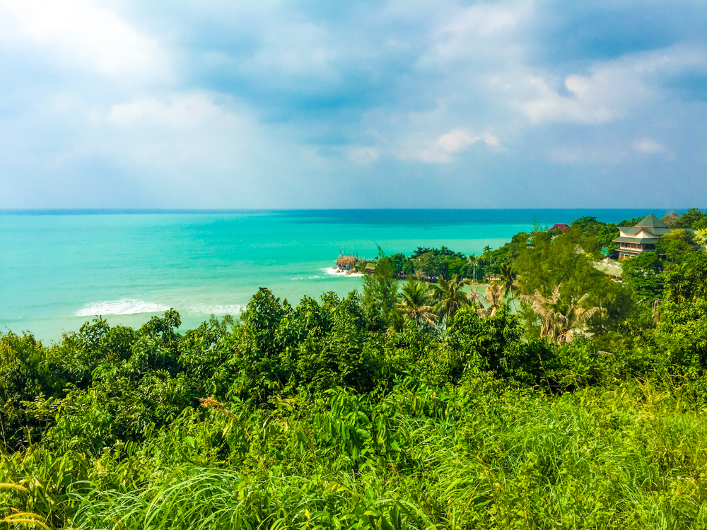 Stunning view of Koh Phangan island on the drive up north.