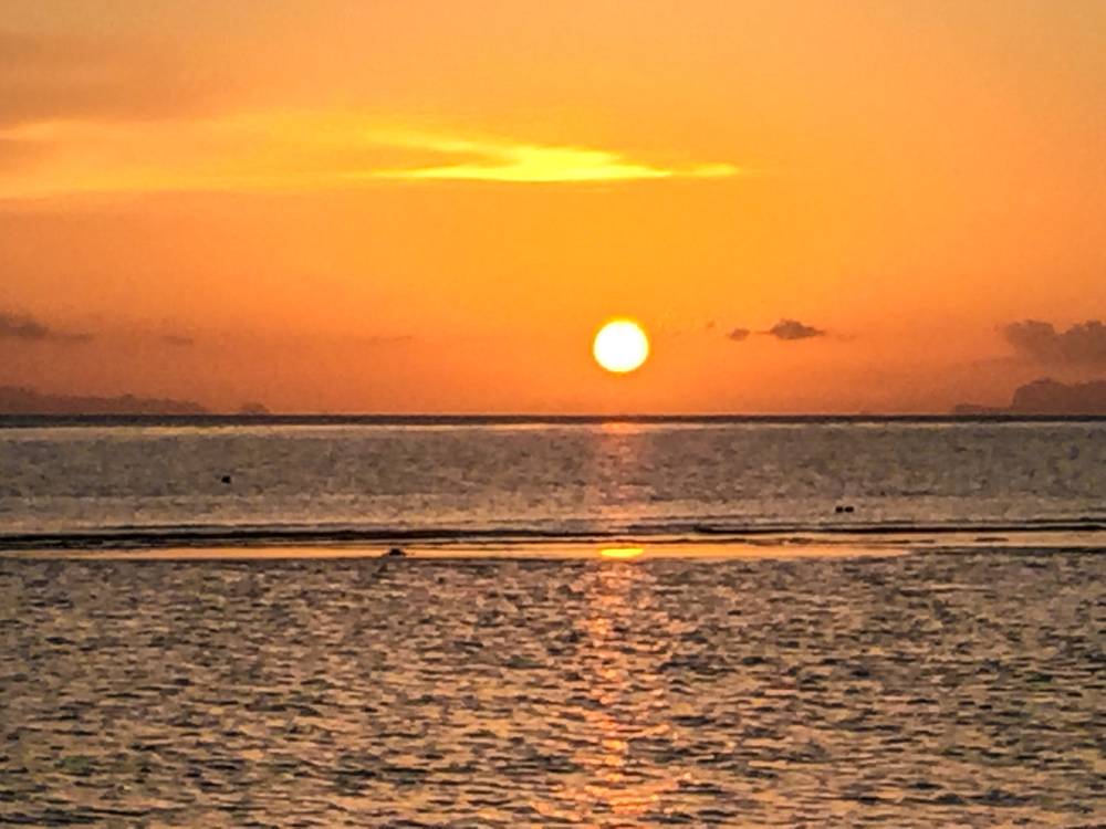 Gorgeous sunset in Ban Tai, Koh Phangan, Thailand. January 2016.