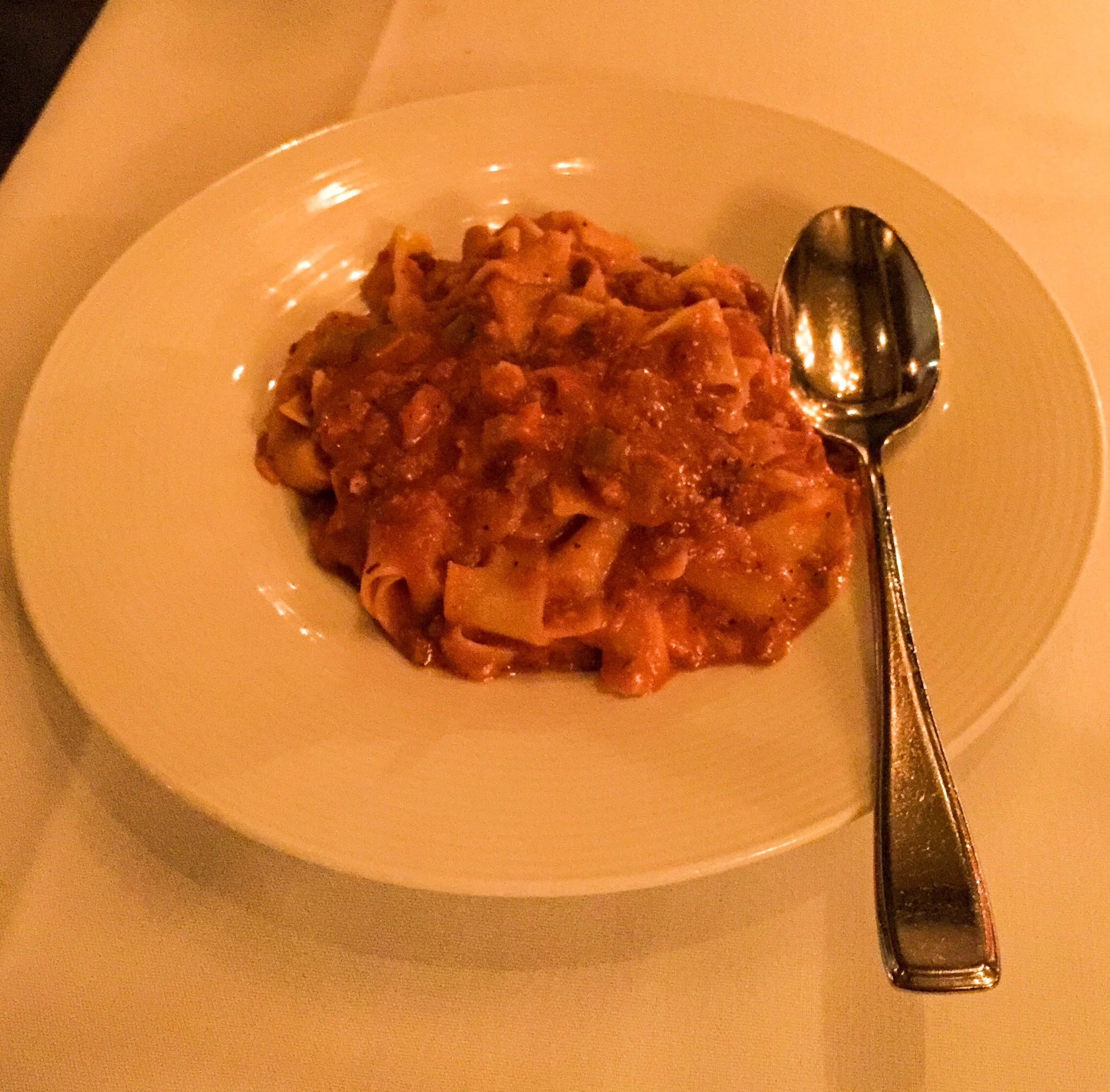 Tagliatelle Bolognese from Crossroads Kitchen on Melrose Ave.