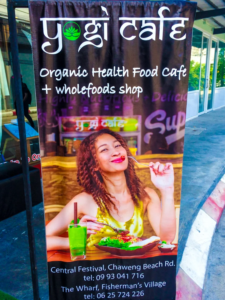 Yogi Cafe in Koh Samui, Thailand.