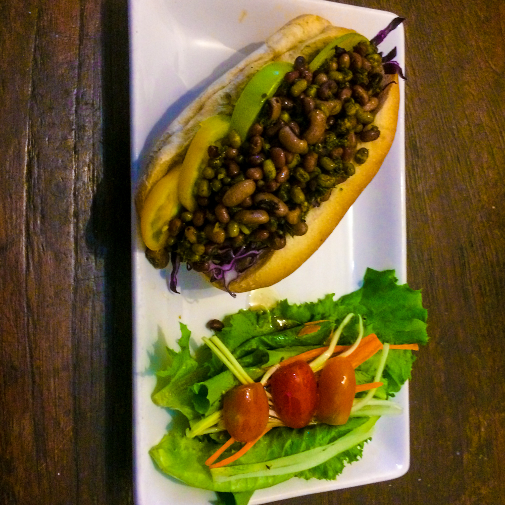 Lentil Chimichurri Sandwich from ARTillery Cafe in Phnom Penh.