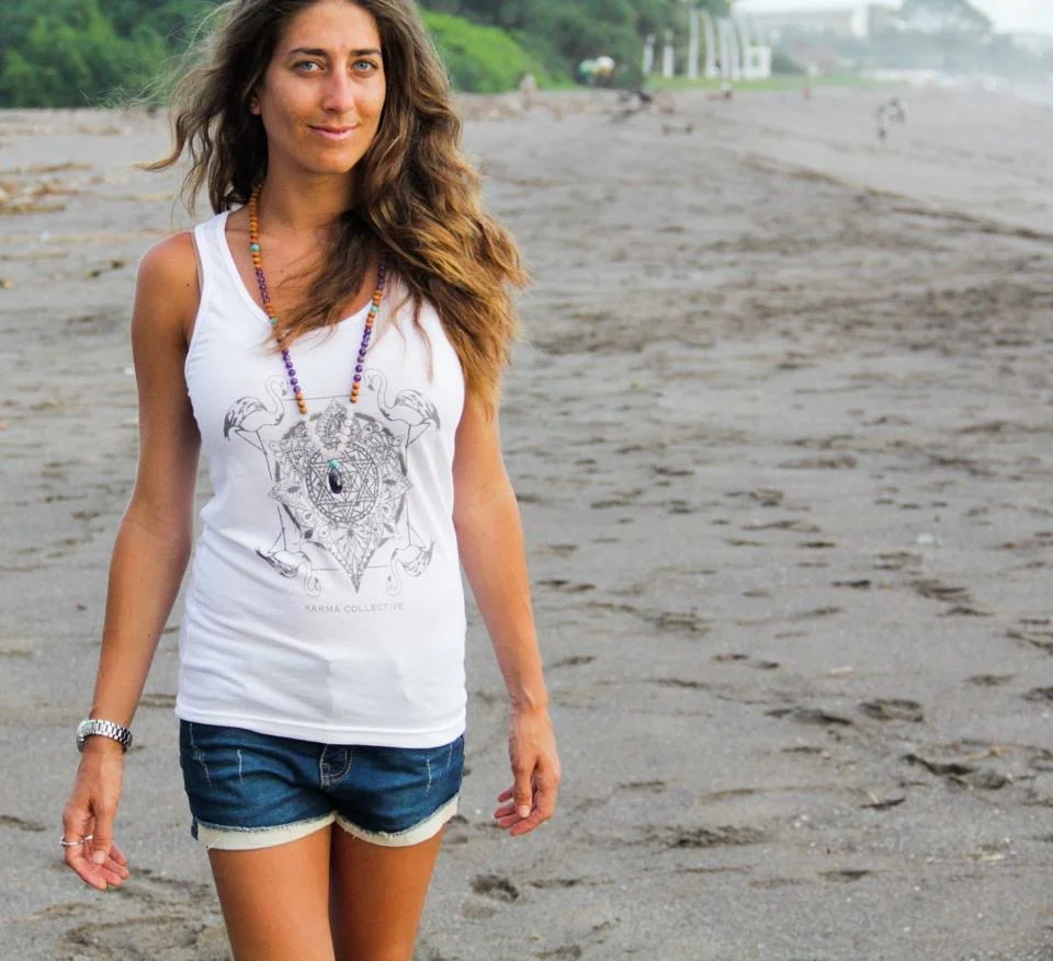 Wearing Karma Collective in Canggu, Bali.
