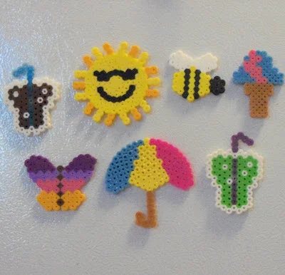 My new leggings have perler beads on the bottom. Source: Amber's Craft a Week Blog .