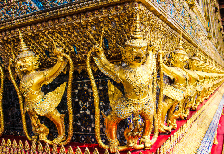 Cool shot of the Grand Palace in Thailand.