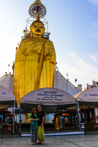 The very tall Standing Buddha.