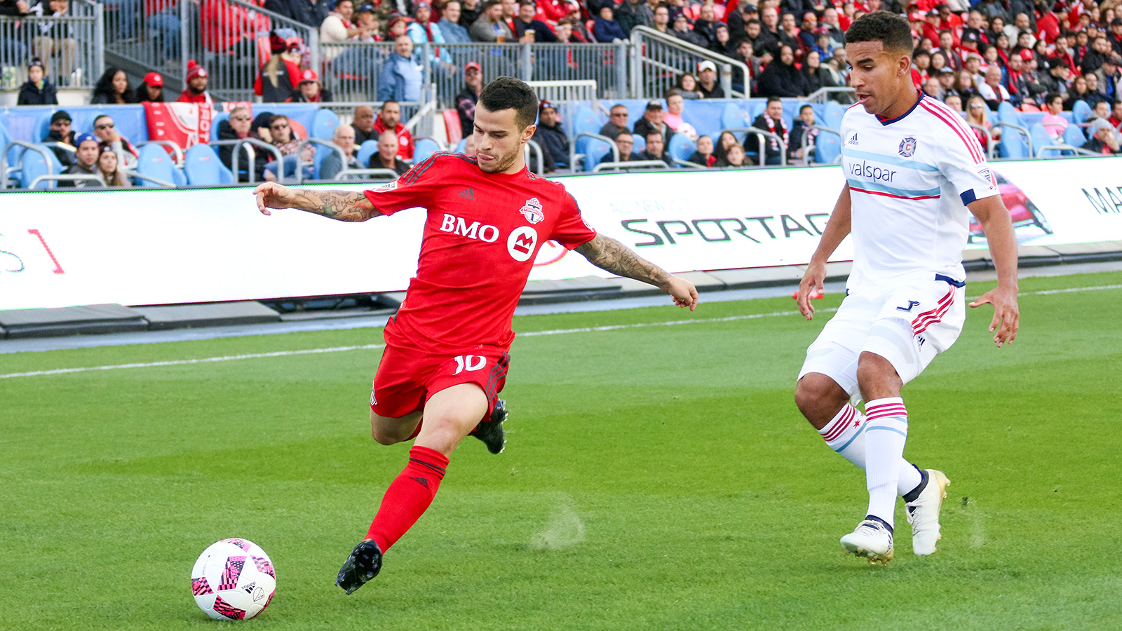 Giovinco takes a shot on target.