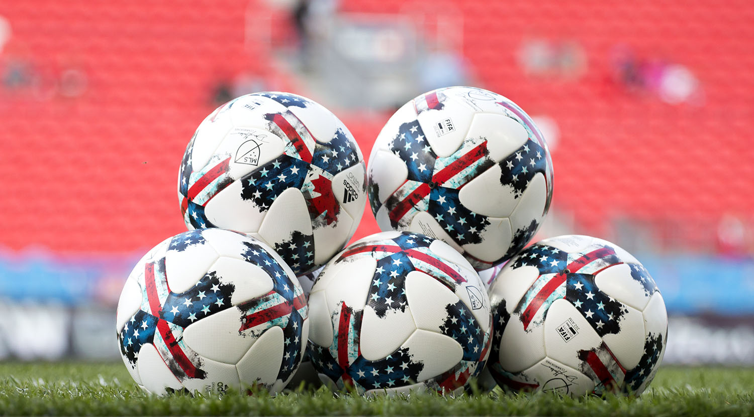 The Adidas MLS 2017 Official Match Ball for Major League Soccer the Navito. Image by Dennis Marciniak of denMAR Media.