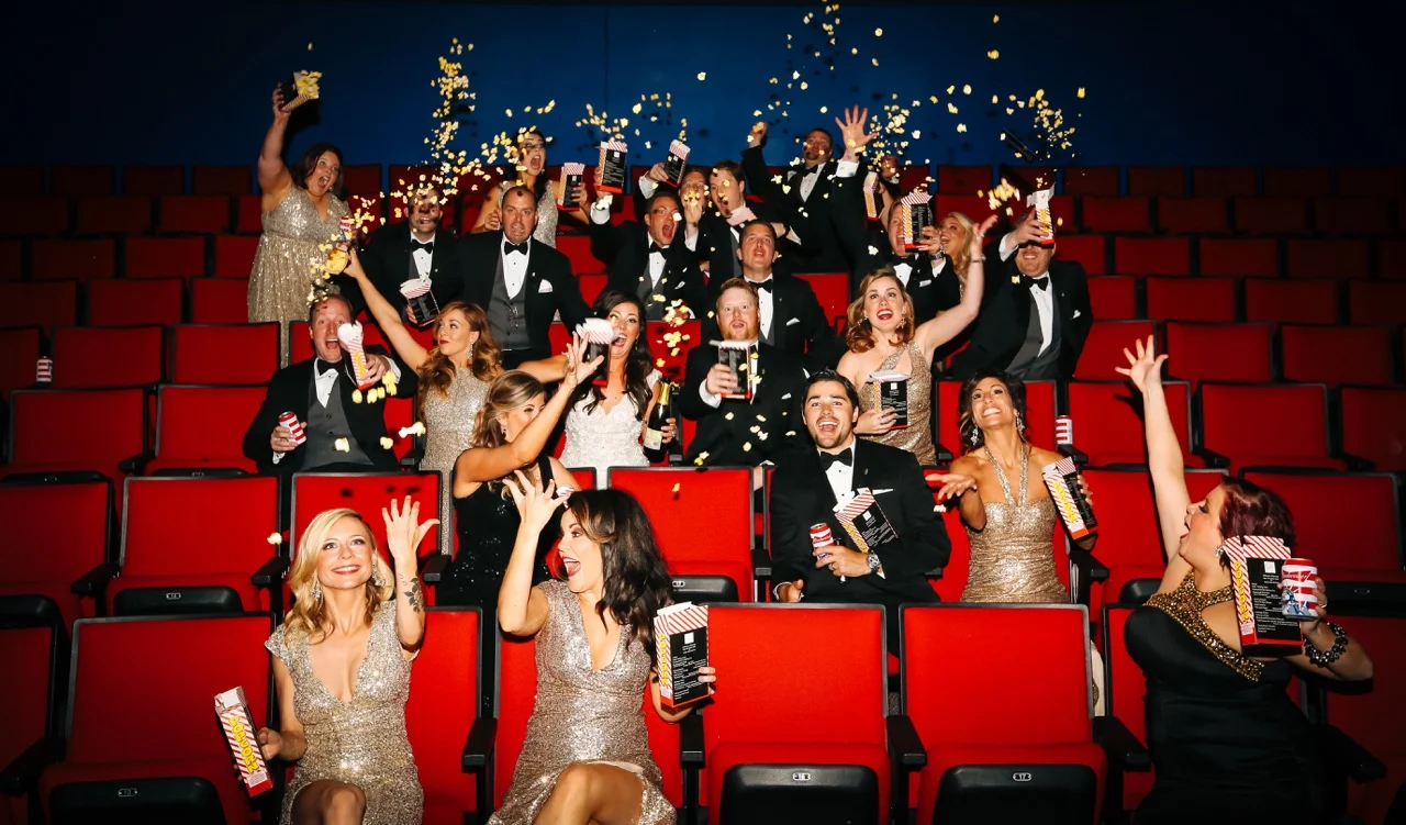 Movie Theater Minneapolis Wedding Photography
