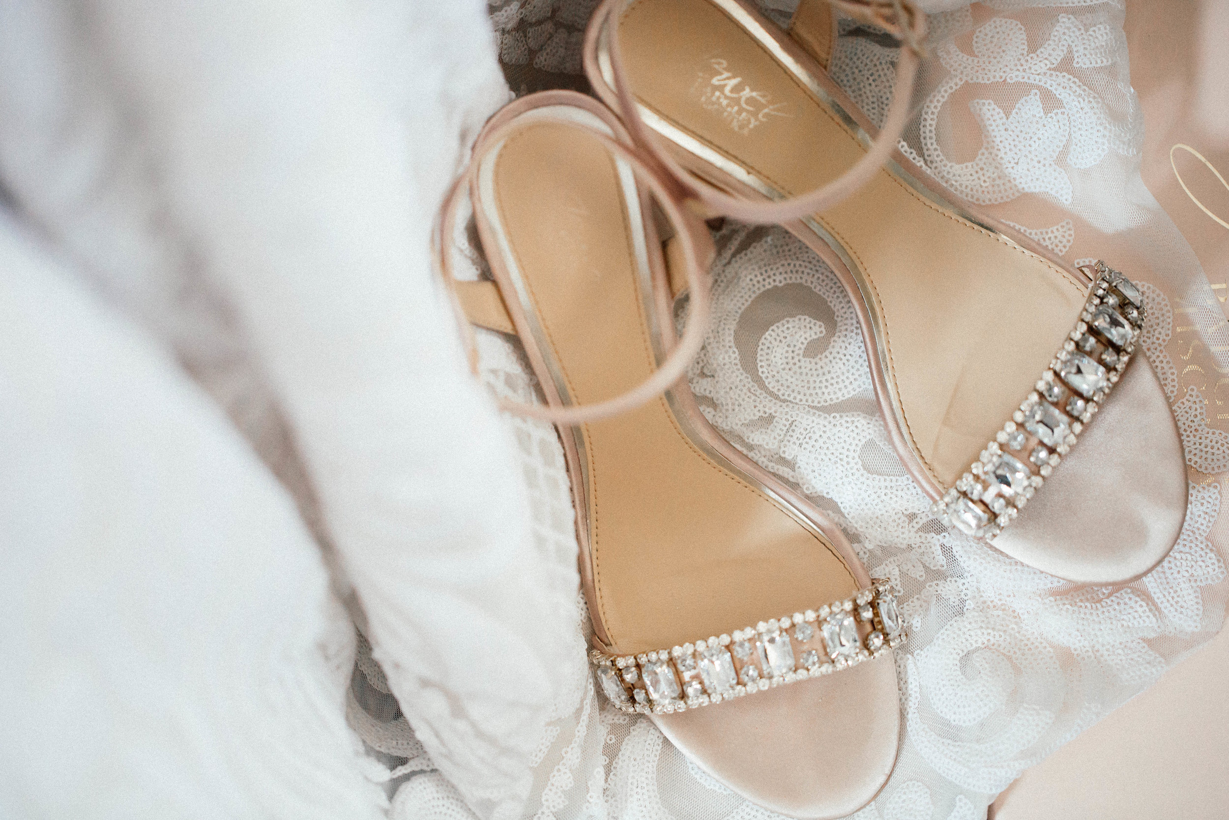 Hewing Hotel Wedding Photography Bride Getting Ready shoes