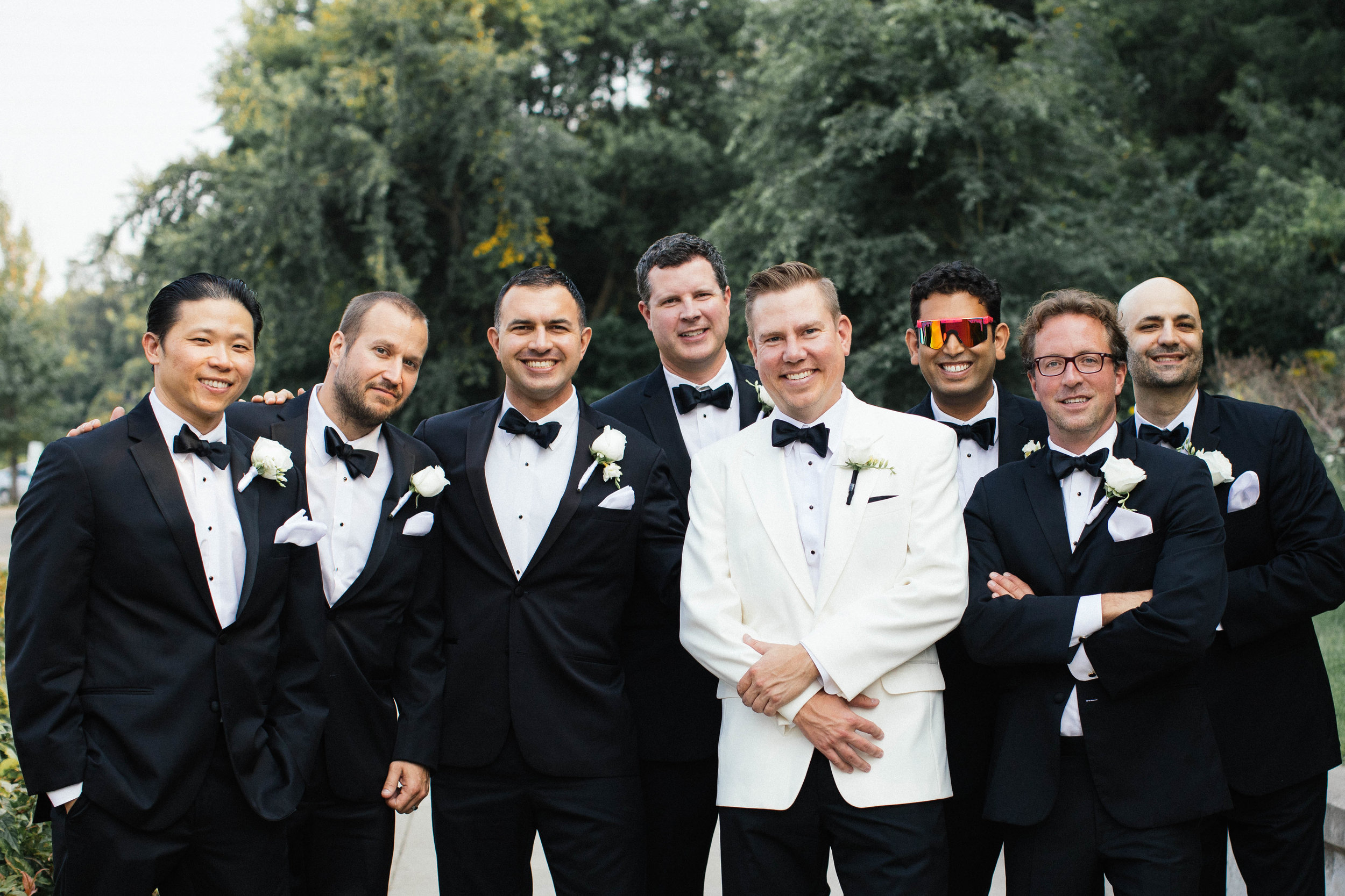 Hewing Hotel Wedding Photography groomsmen photo
