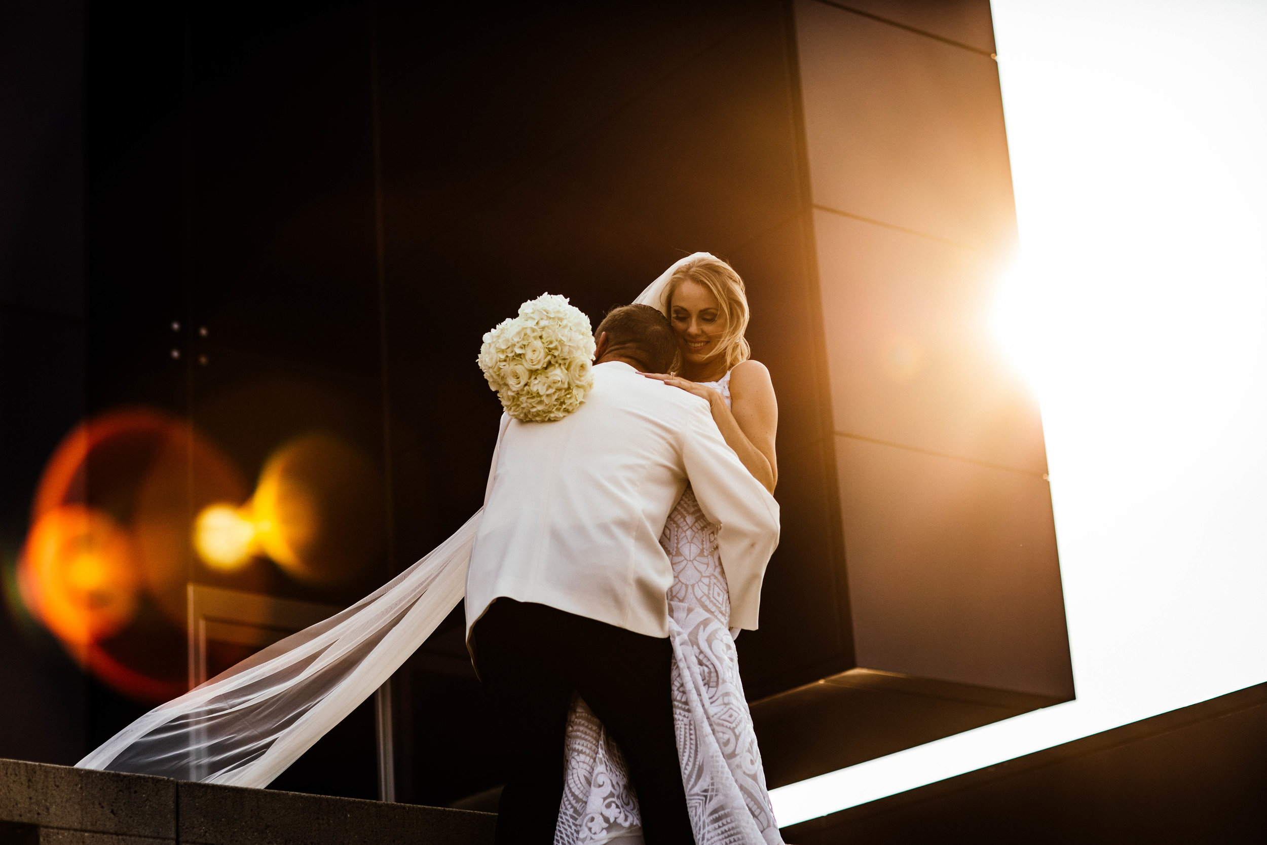wedding photography at the Guthrie with bride and groom 
