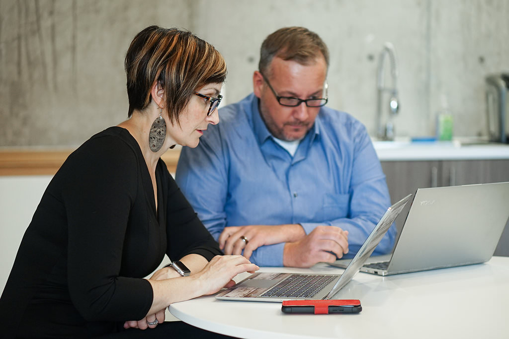 corporate photo shoot in atlanta with computer