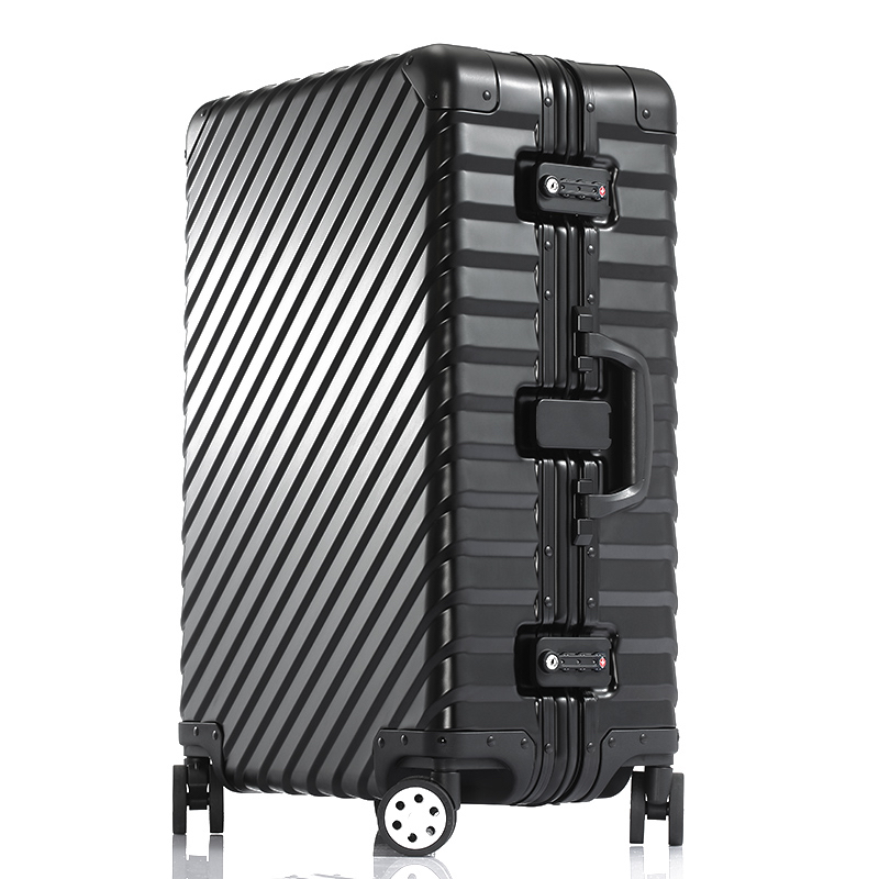 ENKLOZE KLASIK Aluminum Black Suitcase and Carry On — ENKLOZE