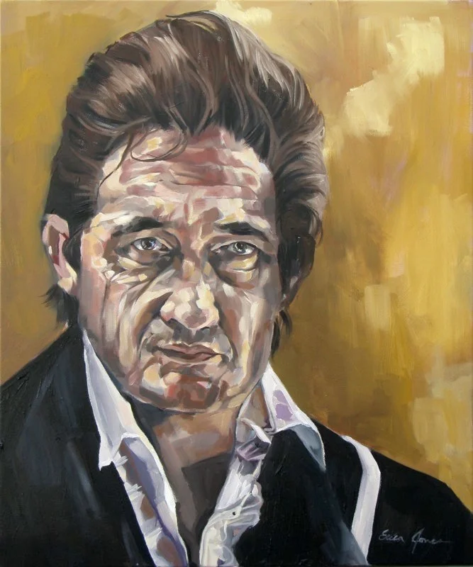 'Johnny Cash' Oil on Canvas 20 x 24"