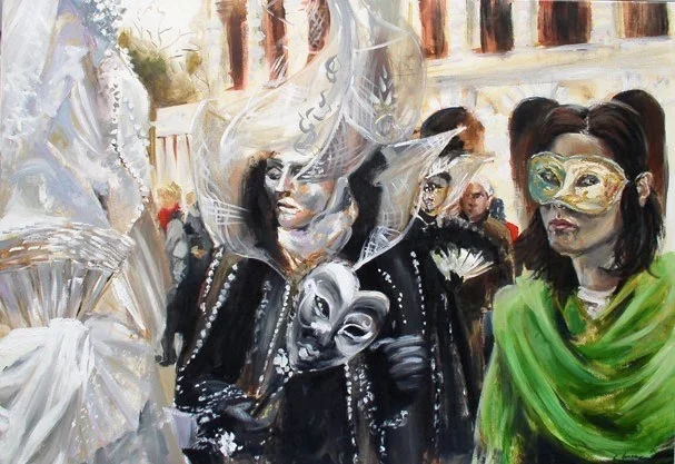 Carnivale oil on canvas 51 x 36"