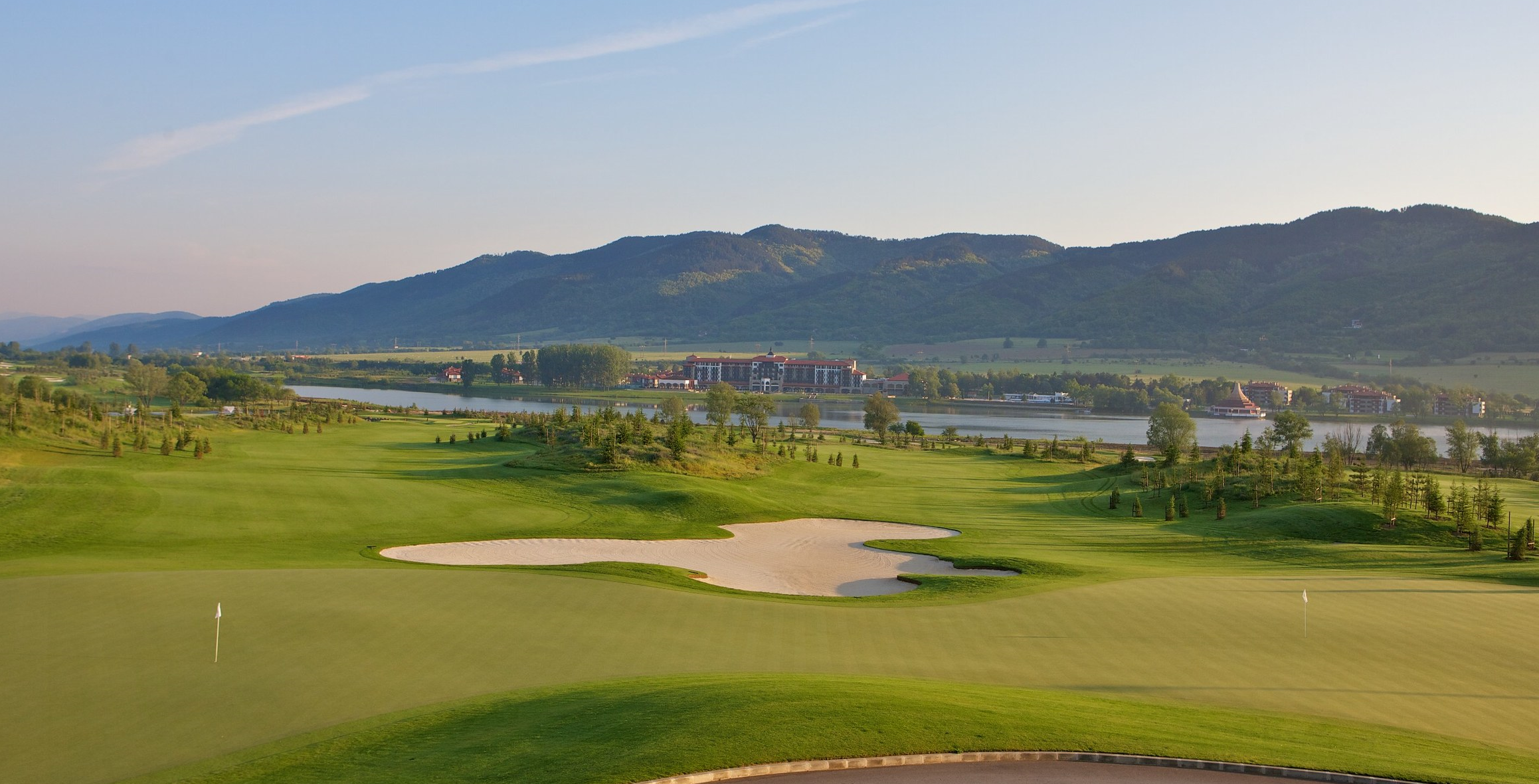 9th & 18th green at Pravets Golf & Spa, Bulgaria